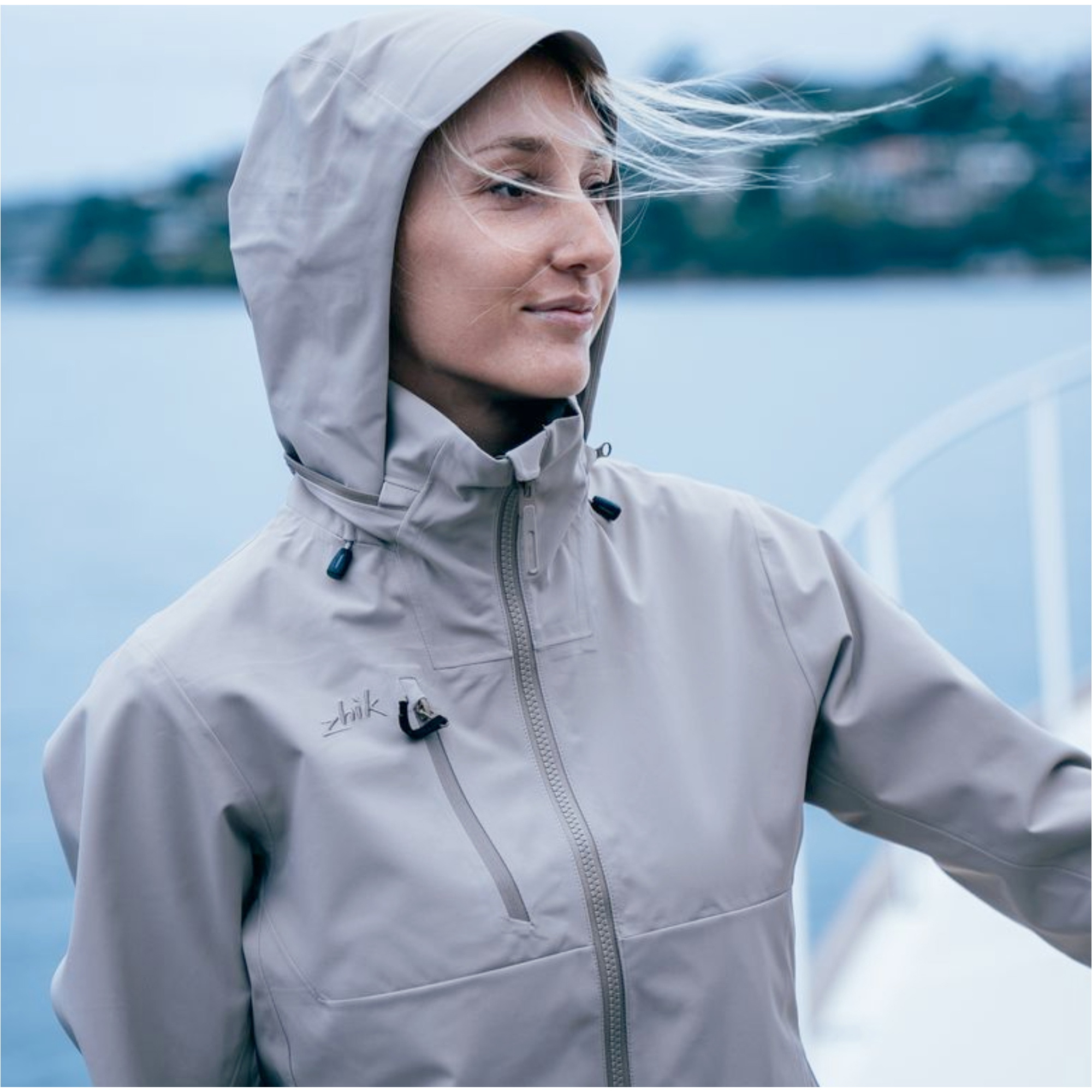 2026 Zhik Womens INS400 Sailing Jacket JKT-0400-W - Stone